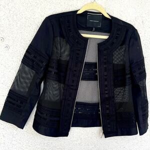 NWOT Robert Rodriguez jacket with mesh design size 4